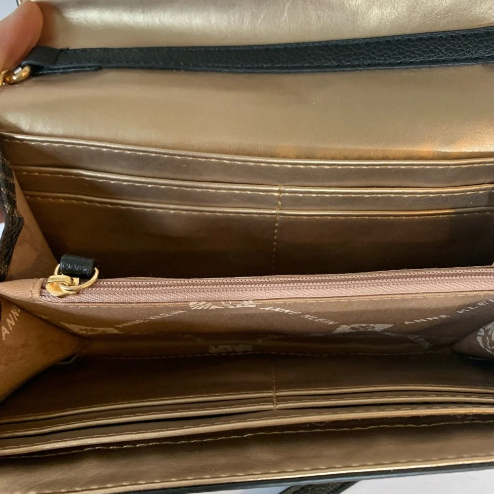 Anne Klein Signature Wallet Crossbody Bag